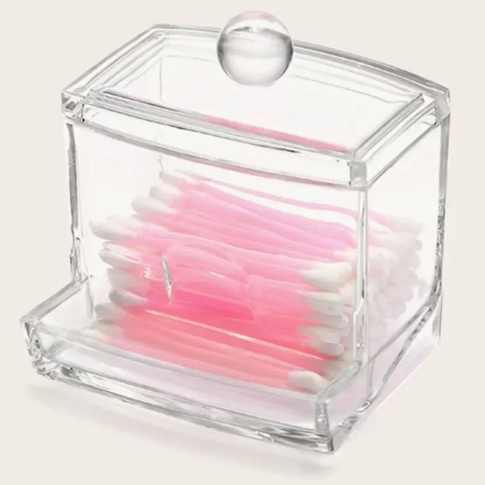 Acrylic Cotton Swab Storage Box